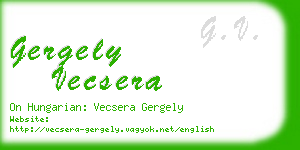 gergely vecsera business card